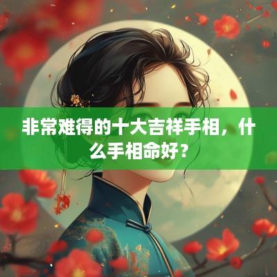 非常难得的十大吉祥手相，什么手相命好？