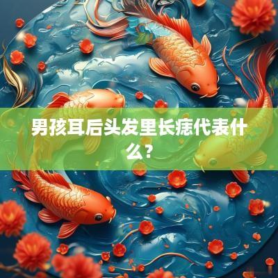 男孩耳后头发里长痣代表什么？