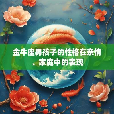 金牛座男孩子的性格在亲情、家庭中的表现