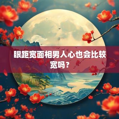 眼距宽面相男人心也会比较宽吗？
