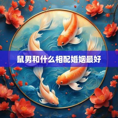 鼠男和什么相配婚姻最好