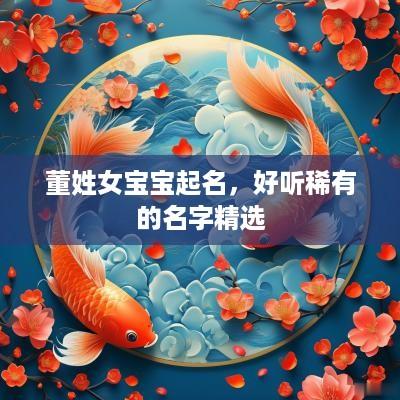 董姓女宝宝起名，好听稀有的名字精选