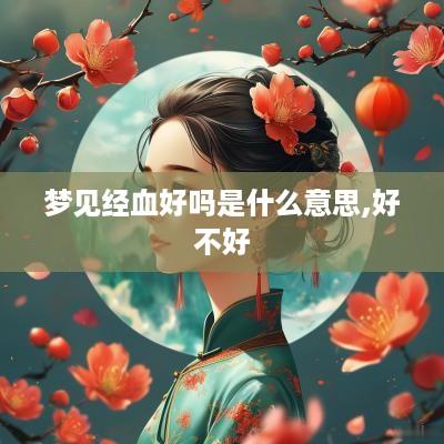梦见经血好吗是什么意思,好不好