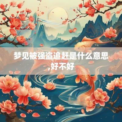 梦见被强盗追赶是什么意思,好不好