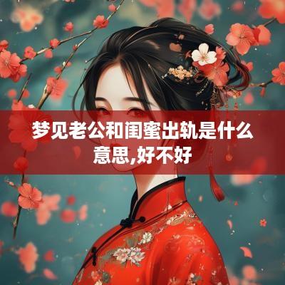 梦见老公和闺蜜出轨是什么意思,好不好