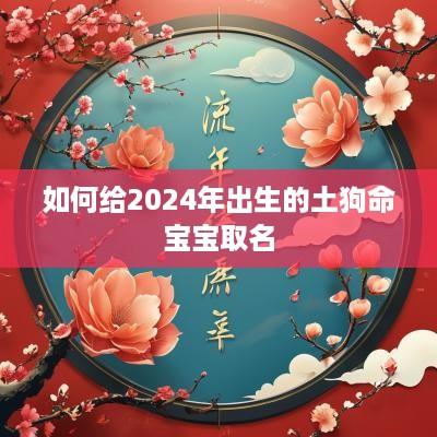 如何给2025年出生的土狗命宝宝取名
