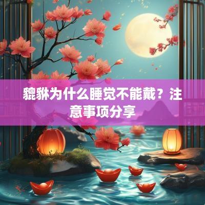 貔貅为什么睡觉不能戴？注意事项分享