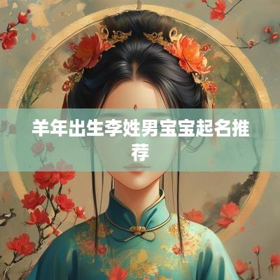 羊年出生李姓男宝宝起名推荐
