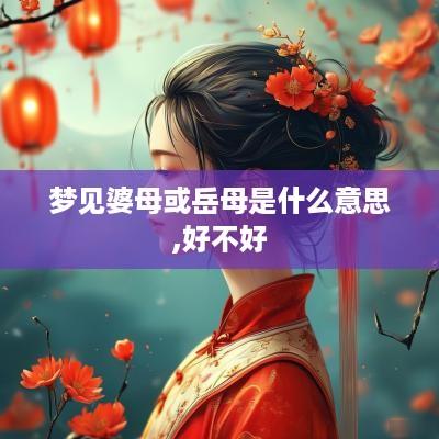 梦见婆母或岳母是什么意思,好不好