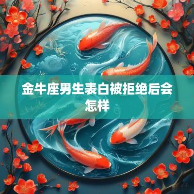 金牛座男生表白被拒绝后会怎样