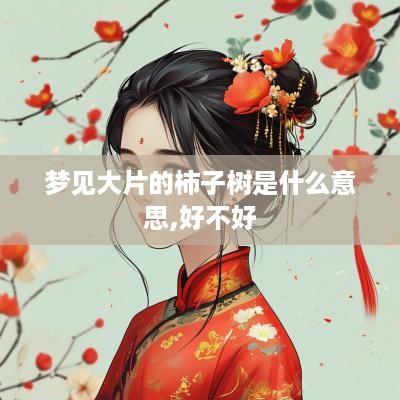 梦见大片的柿子树是什么意思,好不好