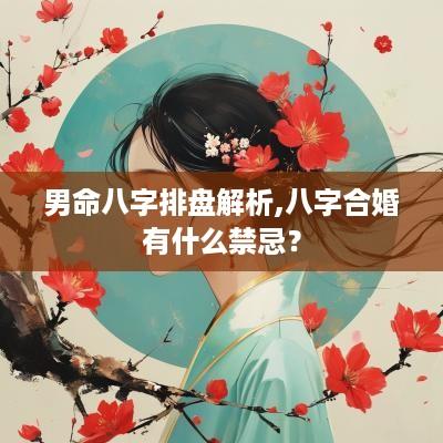 男命八字排盘解析,八字合婚有什么禁忌？