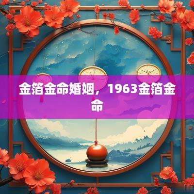 金箔金命婚姻，1963金箔金命
