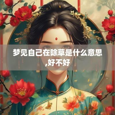 梦见自己在除草是什么意思,好不好
