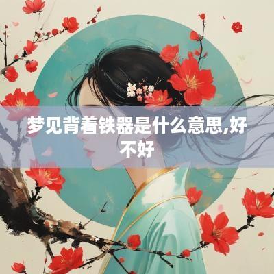 梦见背着铁器是什么意思,好不好