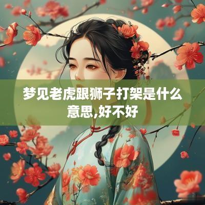 梦见老虎跟狮子打架是什么意思,好不好