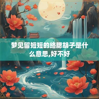 梦见留短短的络腮胡子是什么意思,好不好