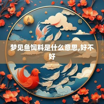 梦见鱼饲料是什么意思,好不好