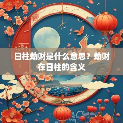 日柱劫财是什么意思？劫财在日柱的含义