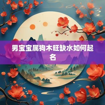 男宝宝属狗木旺缺水如何起名