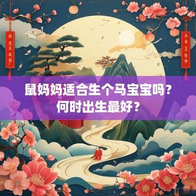 鼠妈妈适合生个马宝宝吗？何时出生最好？