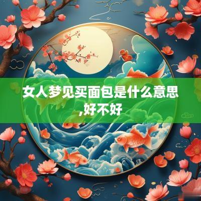 女人梦见买面包是什么意思,好不好