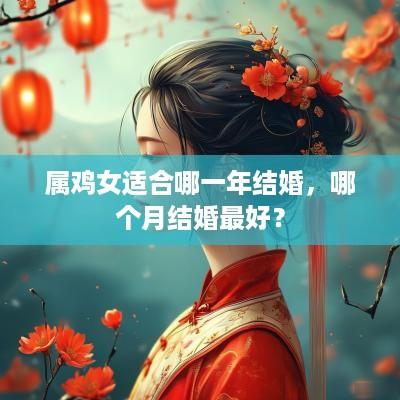 属鸡女适合哪一年结婚，哪个月结婚最好？