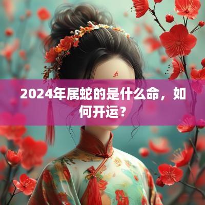 2025年属蛇的是什么命，如何开运？