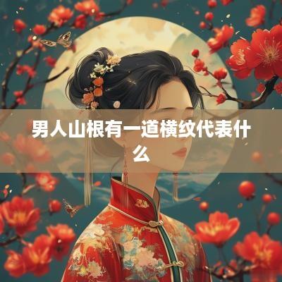 男人山根有一道横纹代表什么