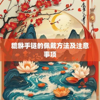貔貅手链的佩戴方法及注意事项