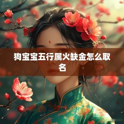 狗宝宝五行属火缺金怎么取名