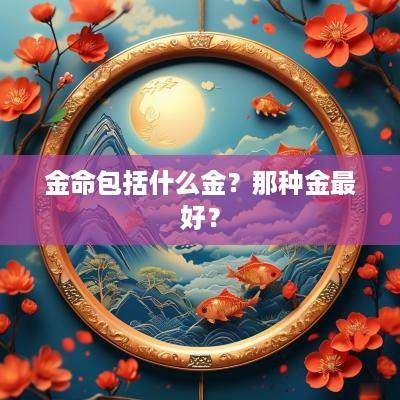 金命包括什么金？那种金最好？