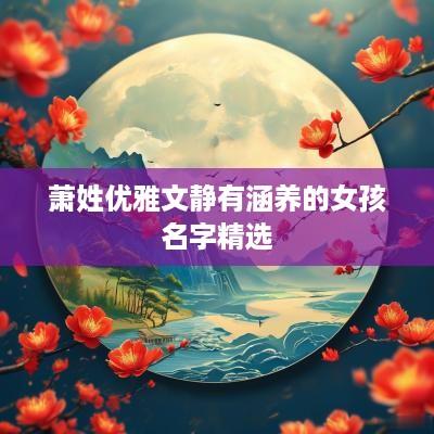 萧姓优雅文静有涵养的女孩名字精选
