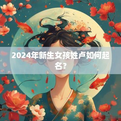 2025年新生女孩姓卢如何起名？