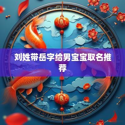 刘姓带岳字给男宝宝取名推荐