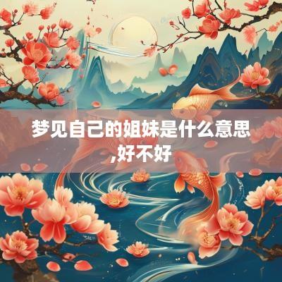 梦见自己的姐妹是什么意思,好不好