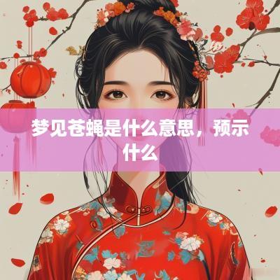 梦见苍蝇是什么意思，预示什么