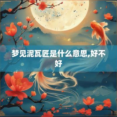 梦见泥瓦匠是什么意思,好不好