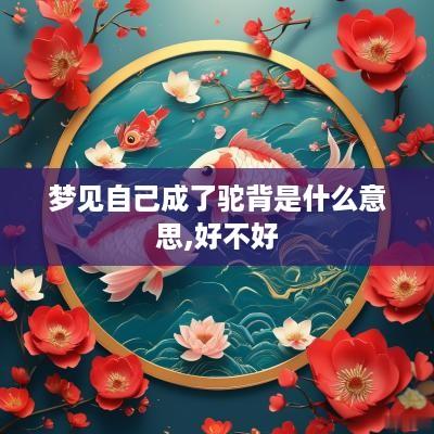 梦见自己成了驼背是什么意思,好不好