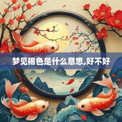 梦见褐色是什么意思,好不好