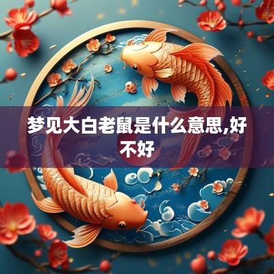 梦见大白老鼠是什么意思,好不好