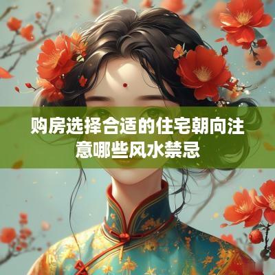购房选择合适的住宅朝向注意哪些风水禁忌
