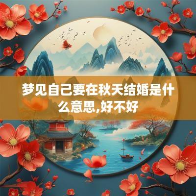 梦见自己要在秋天结婚是什么意思,好不好