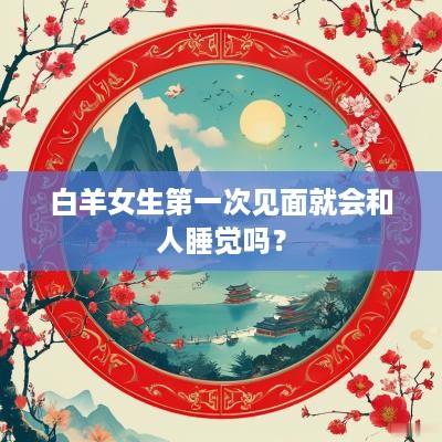 白羊女生第一次见面就会和人睡觉吗？