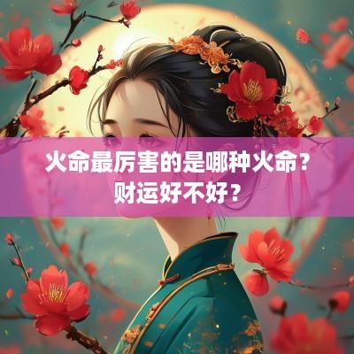 火命最厉害的是哪种火命？财运好不好？