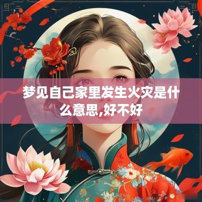 梦见自己家里发生火灾是什么意思,好不好