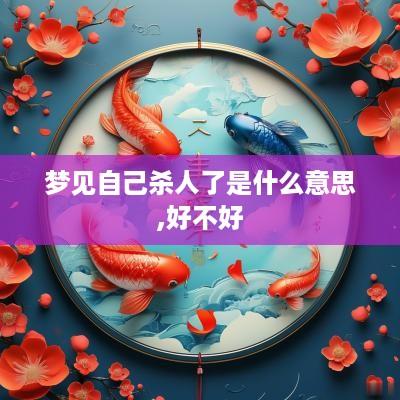 梦见自己杀人了是什么意思,好不好