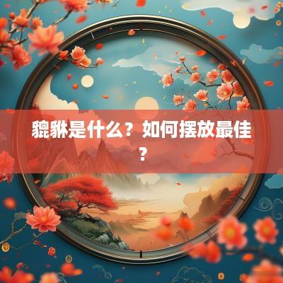 貔貅是什么？如何摆放最佳？