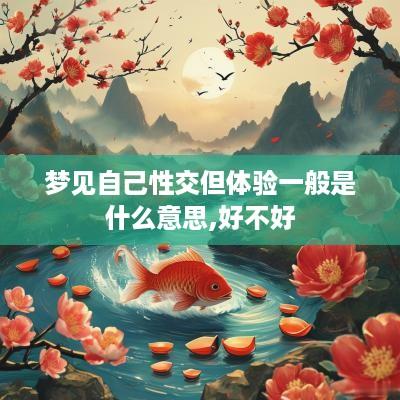 梦见自己性交但体验一般是什么意思,好不好