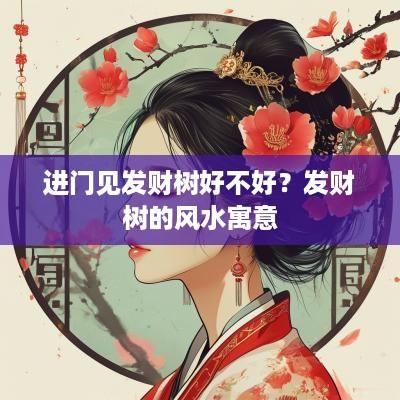 进门见发财树好不好？发财树的风水寓意